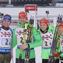 German team (l-r) Simon Schempp, Arnd Peiffer, Franziska Hildebrand and  Franziska Preuss [P] Nordic Focus