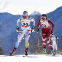 (l-r) Charlotte Kalla (SWE) and Emily Nishikawa (CAN) [P] Nordic Focus