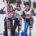 (l-r) Heidi Weng (NOR), Ingvild Flugstad Oestberg (NOR) and Krista Parmakoski (FIN) [P] Nordic Focus