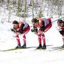 (l-r) Alex Harvey, Len Valjas, Justin Wadsworth training in Canmore [P] Pam Doyle