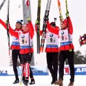 Team Canada (l-r) Christian Gow, Nathan Smith, Scott Gow, Brendan Green [P] Tumashov/Nordic Focus