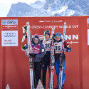 (l-r) Heidi Weng (NOR), Ingvild Flugstad Oestberg (NOR) and Krista Parmakoski (FIN) [P] Nordic Focus