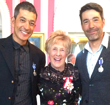 (l-r) Robin McKeever, Her Excellency Mrs....