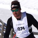 Simi Hamilton of the US Nordic Ski team on his way to victory in today’s FIS Cross-Country Skiing ANC Freestyle race [P] Snow Farm NZ