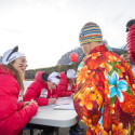 Maya McIsaac-Jones, Olivia Bouffard-Nesbitt and other team members sign autographs [P] Pam Doyle