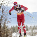 Brian McKeever, on the Para-Nordic World Cup team, races in the Frozen Thunder sprints at the Canmore Nordic Centre [P] Pam Doyle