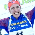 Susan Dunklee celebrates with Team USA [P] Nordic Focus