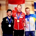 Men’s 7.5 kilometre standing biathlon podium [P]