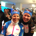 Krista Pärmäkoski (l) and Kerttu Niskanen from Finland [P] skitrax.com