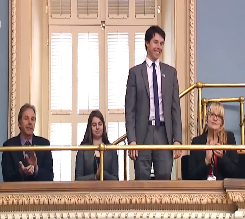 Alex Harvey with family in the...