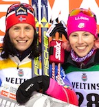 Marit Bjoergen and Kikkan Randall [P]...