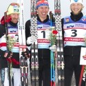 Men’s 50km F final podium (l-r) Gregg, 2nd, Patterson 1st, Packer 3rd [P] Lance Parrish, Fairbanks