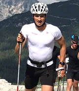 Swiss Cross-Country team in the Dolomites...