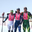 Men’s podium (l-r) Gregg, Hamilton, Bellingham [P] Merino Muster