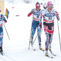 Jessie Diggins (#7) and Sadie Bjornsen (#9) [P] Nordic Focus