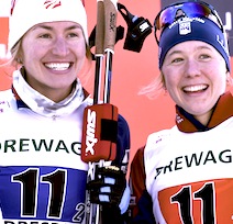 Sophie Caldwell (l) and Ida Sargent...