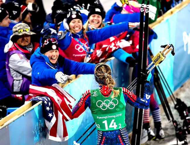 Sargent, Caldwell, Diggins @ 2018 Olympic...