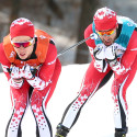 Brian McKeever (r) with guide Graham Nishikawa [P] Canadian Paralympic Committee