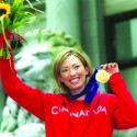 Canada’s Beckie Scott receives  Olympic gold in Vancouver [P] Heinz Ruckemann