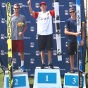 Men’s Ski Jumping podium (l-r) Bickner 2nd, Boyd-Clowes 1st, Larson 3rd [P] USA Nordic