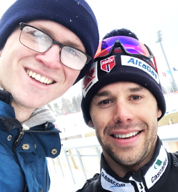 Ben Snider-McGrath (l) with Alex Harvey [P] Ben Snider-McGrath